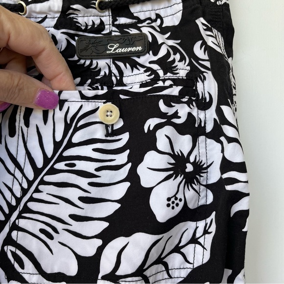 •Lauren Ralph Lauren Tropical Floral Capris - Size 6 - Picture 6 of 8